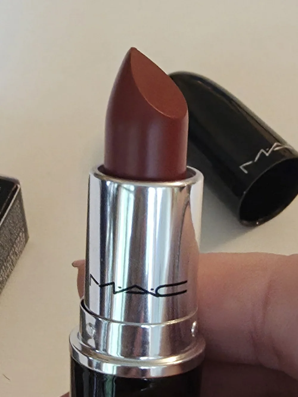 MAC Cosmetics Lustreglass Lipstick — Shade 549 PDA Deep Berry